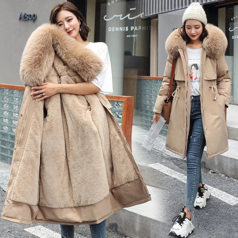 Winter Jacket 2025 New Women Parka Clothes Long Coat