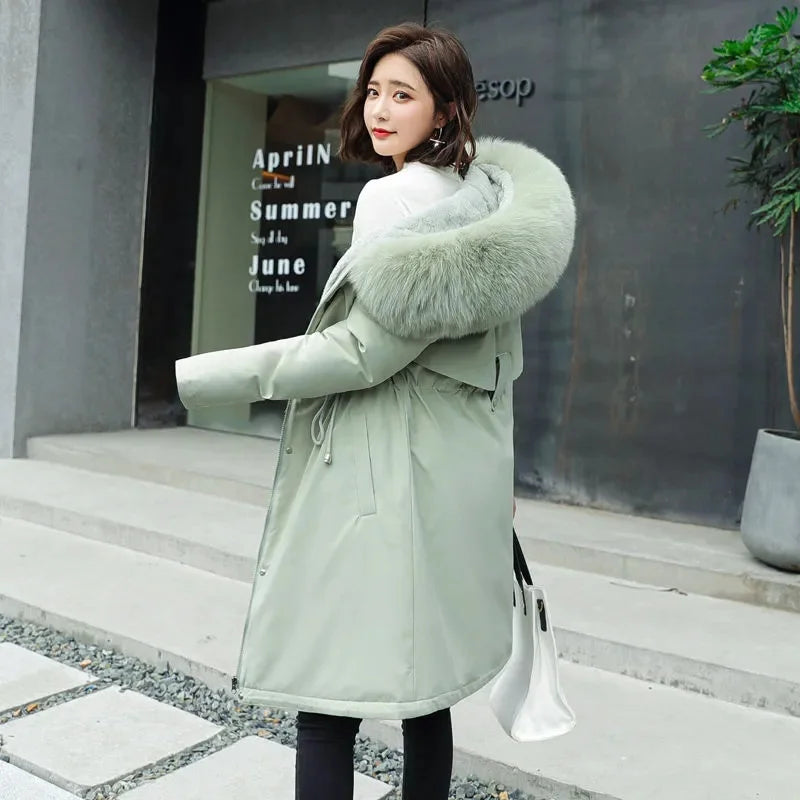 Winter Jacket 2025 New Women Parka Clothes Long Coat