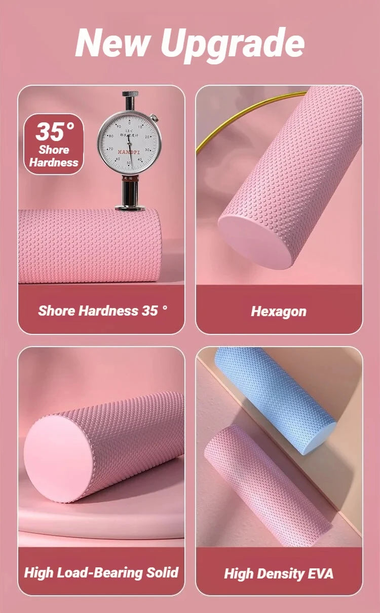 Hexagonal EVA Foam Yoga Roller