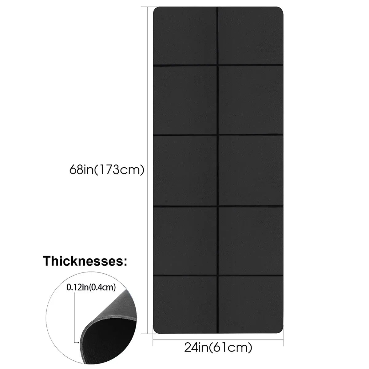 Waterproof EVA comfortable thick foam pilates mat