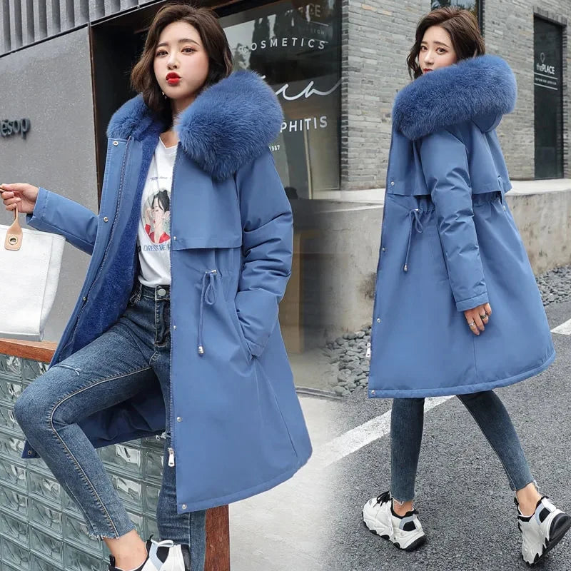 Winter Jacket 2025 New Women Parka Clothes Long Coat