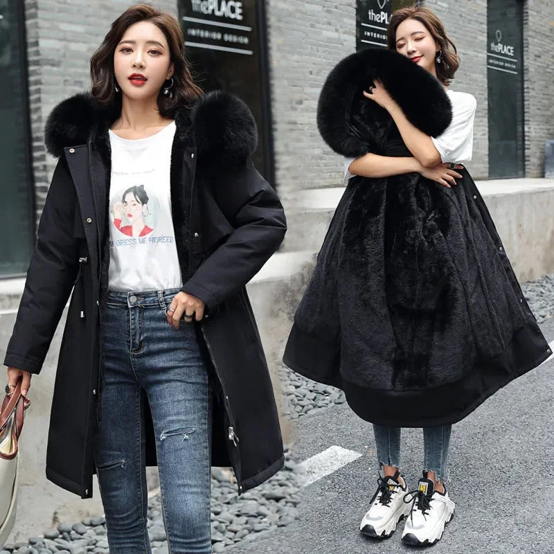 Winter Jacket 2025 New Women Parka Clothes Long Coat