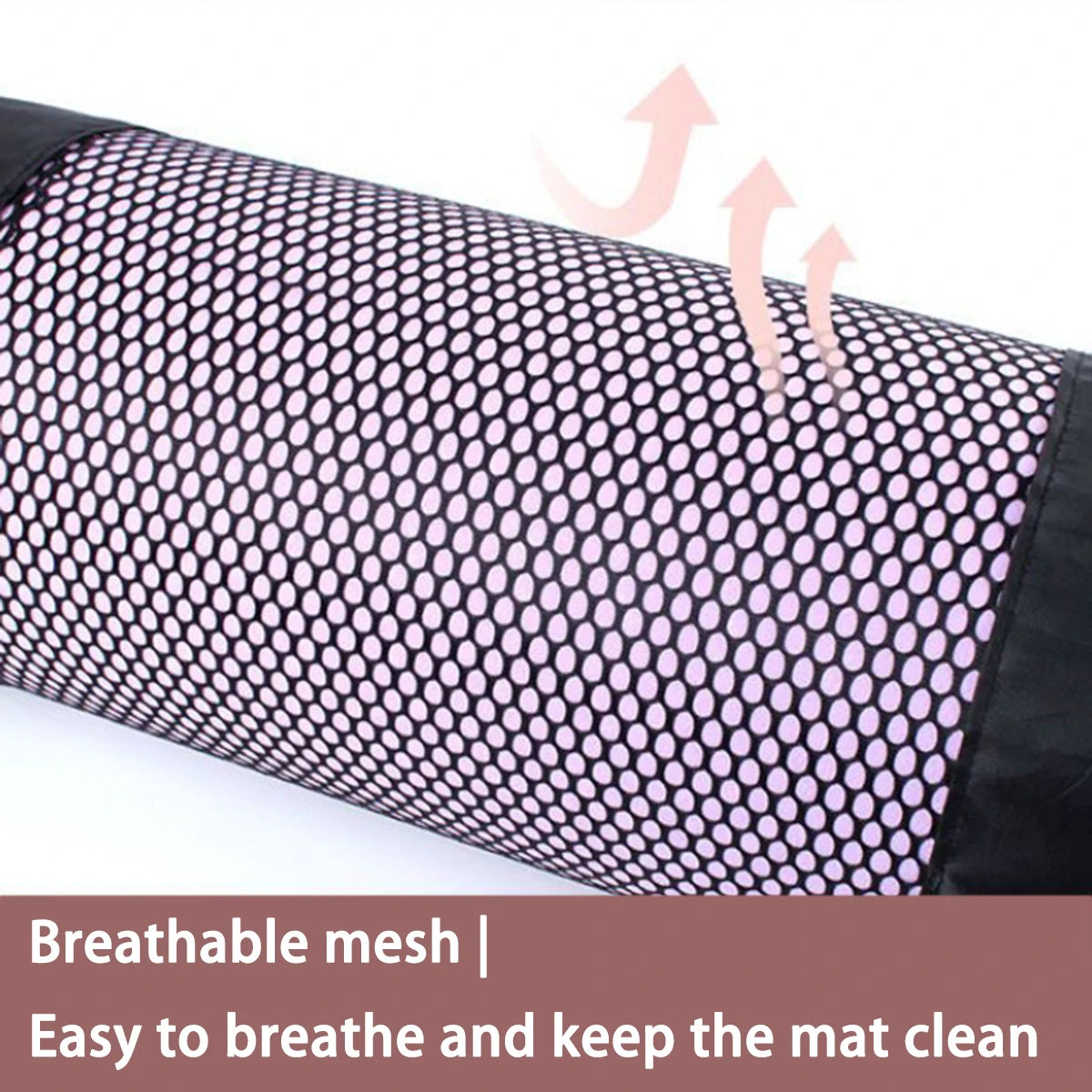 Breathable Mesh Yoga Mat Bag with Shoulder Strap