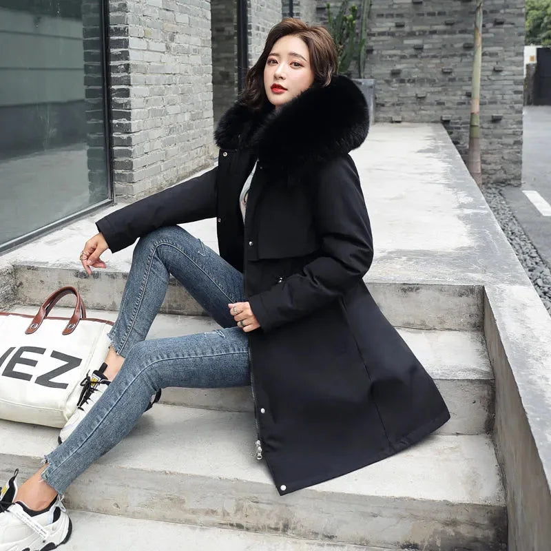 Winter Jacket 2025 New Women Parka Clothes Long Coat