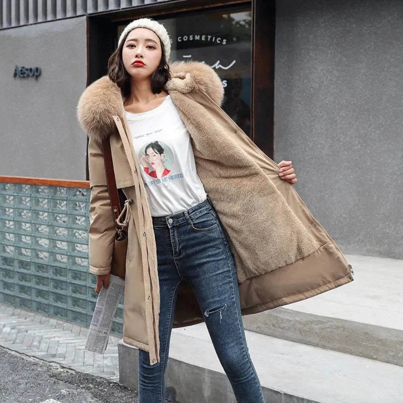 Winter Jacket 2025 New Women Parka Clothes Long Coat