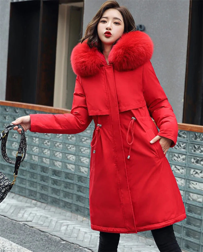 Winter Jacket 2025 New Women Parka Clothes Long Coat