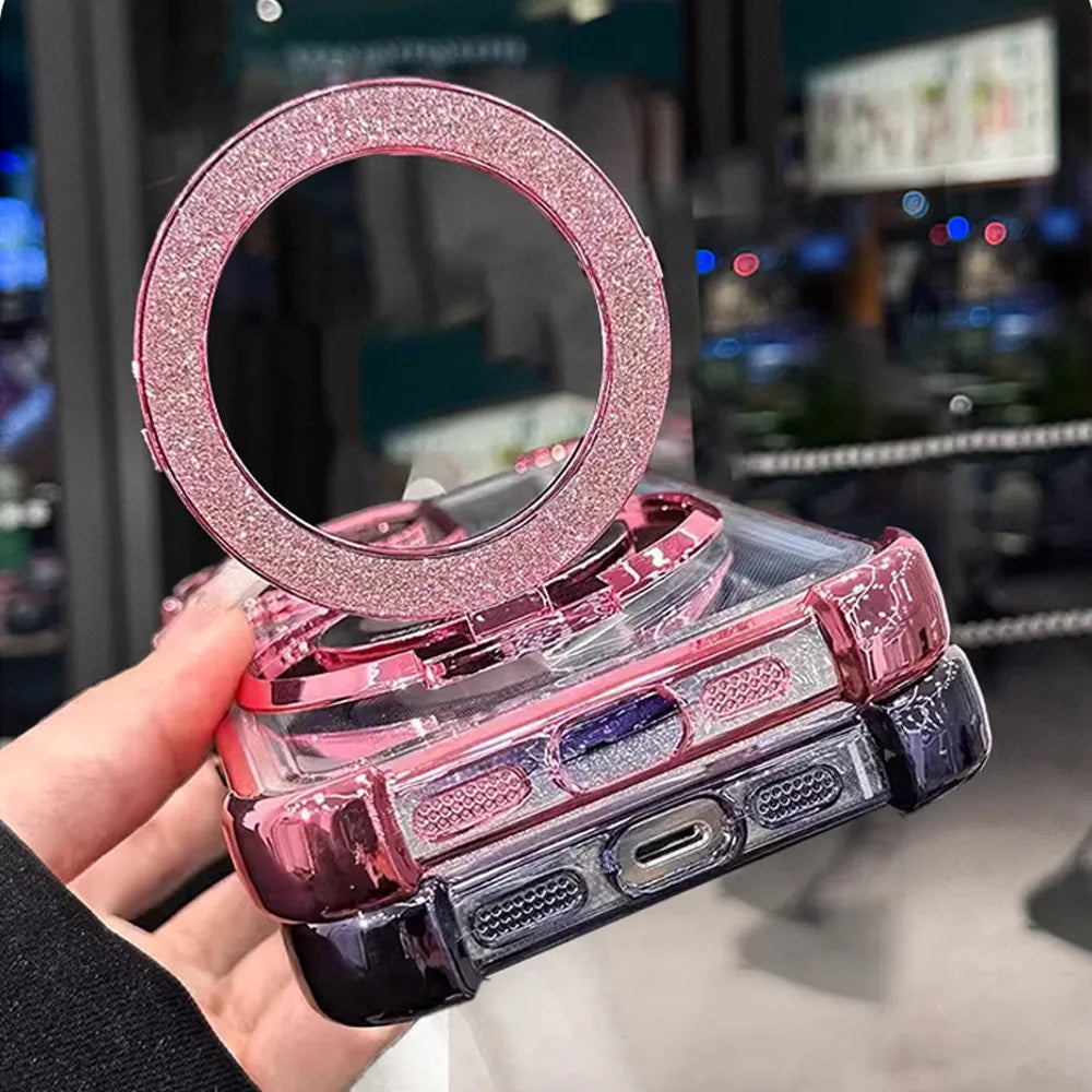 Glitter Crystal Bracelet Phone Holder Case For iPhone