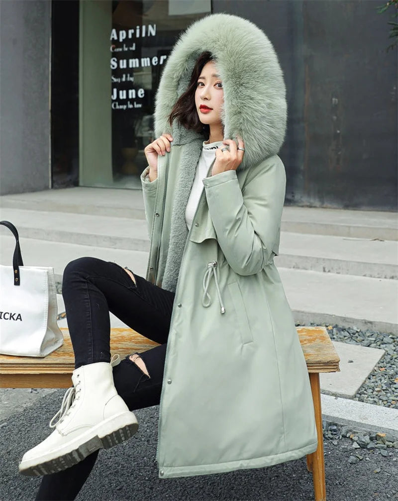 Winter Jacket 2025 New Women Parka Clothes Long Coat
