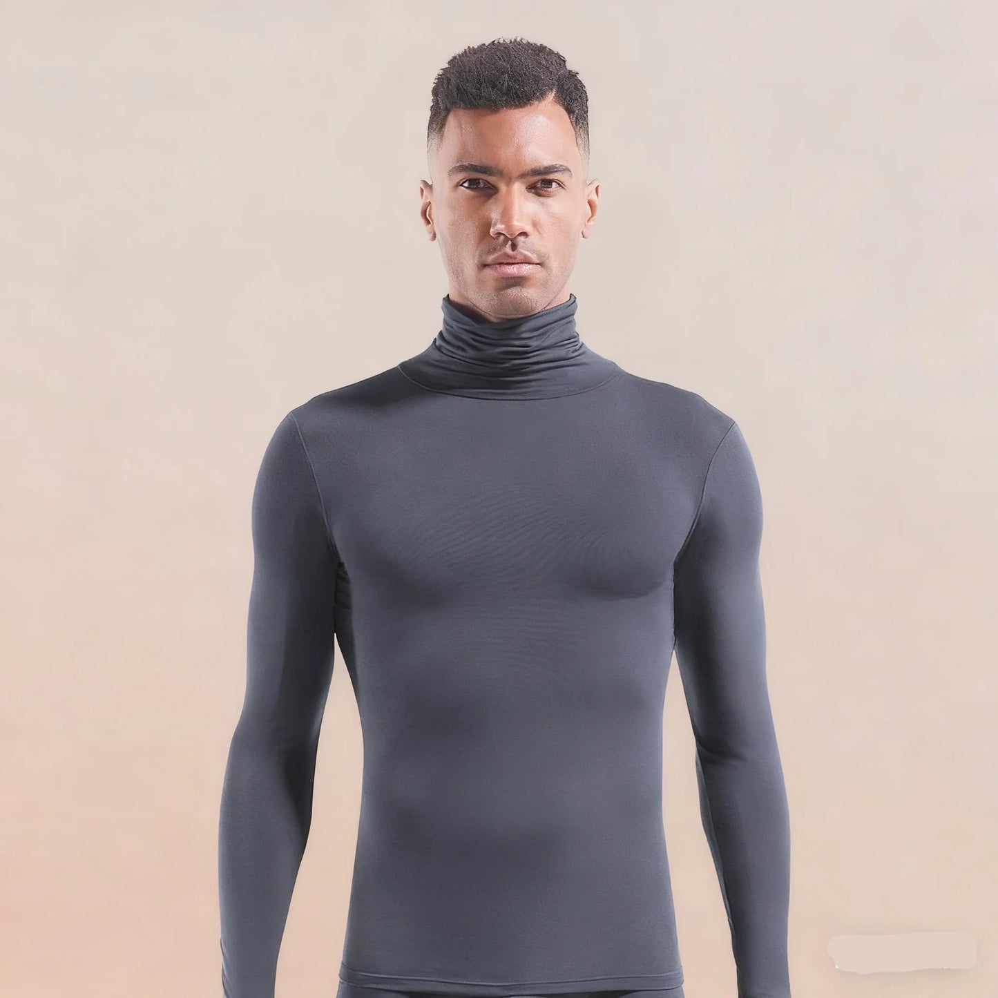 Winter Thermal Underwear Men High Collar