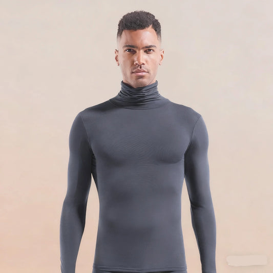 Winter Thermal Underwear Men High Collar
