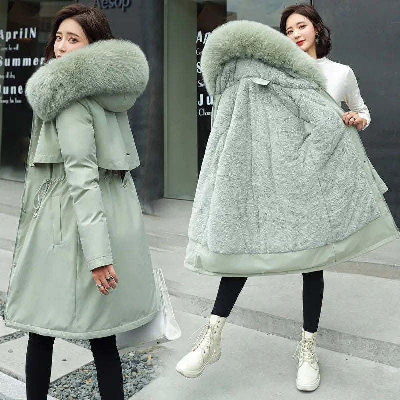 Winter Jacket 2025 New Women Parka Clothes Long Coat
