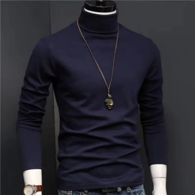 Winter Thermal Underwear Men High Collar